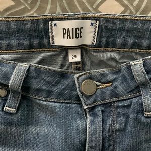 Paige Denim, size 29, kylie crop jeans, super soft denim, medium blue wash